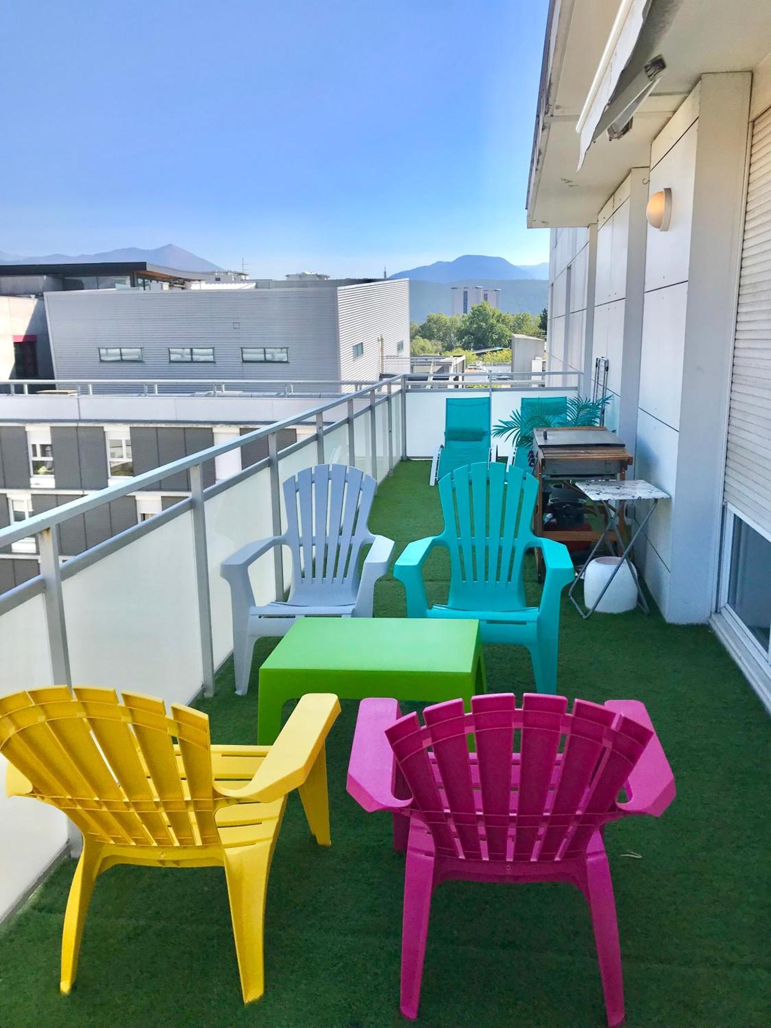 Apt 2 Chambres Terrasse 20M2 Grenoble Extérieur photo